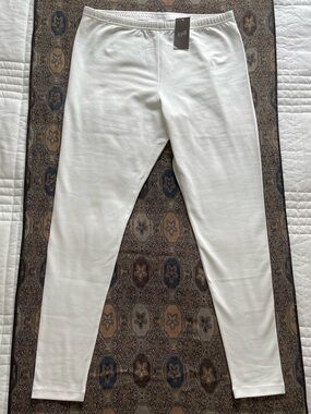 J. Jill White Pima Ankle Leggings